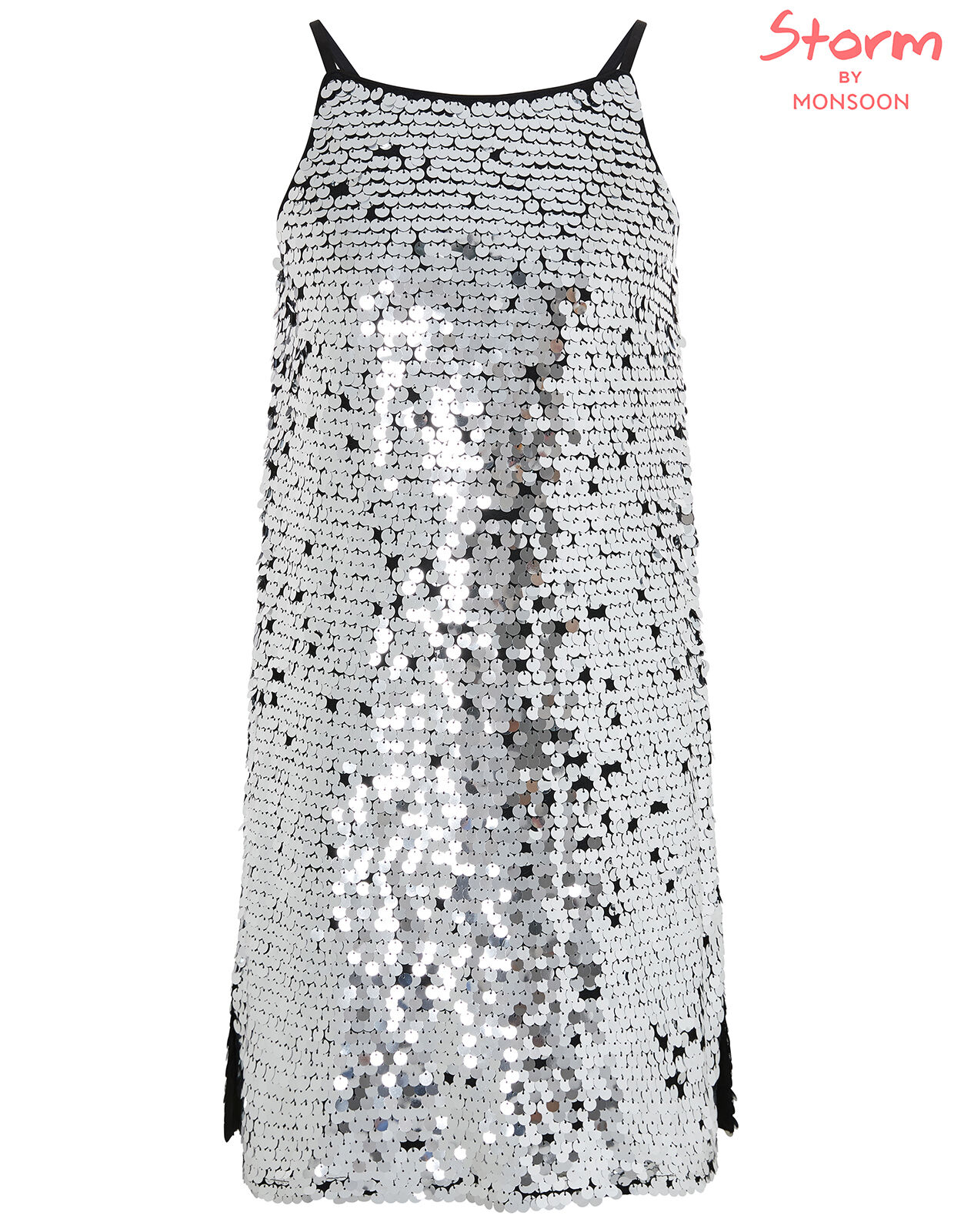 Monsoon silver sequin dress shop