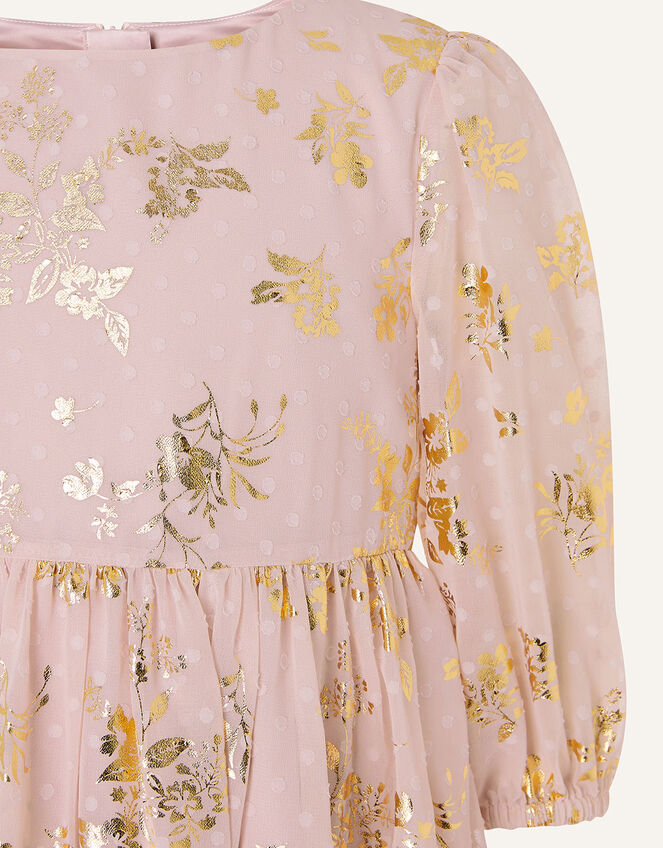 Sundance Foil Chiffon Tunic Dress , Pink (PINK), large