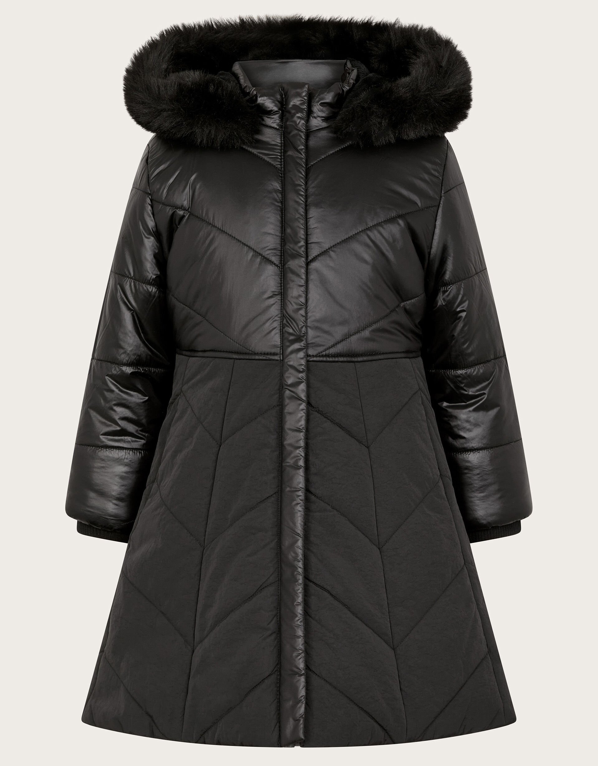 Hooded a line coat online