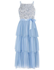 Truth Tiered Maxi Prom Dress, Blue (PALE BLUE), large