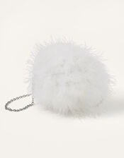 Fluffy Pom-Pom Bag, , large
