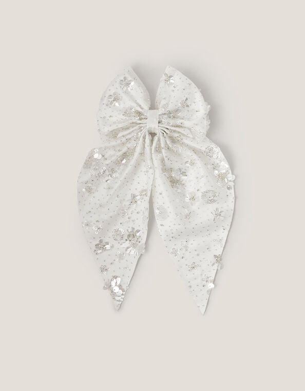 Sparkle Bow Hair Clip, , large