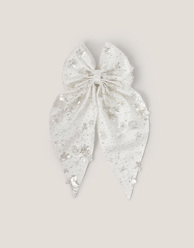 Sparkle Bow Hair Clip, , large