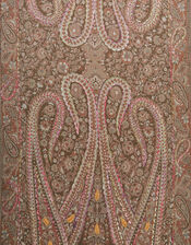 Katia Paisley Embroidered Scarf, , large
