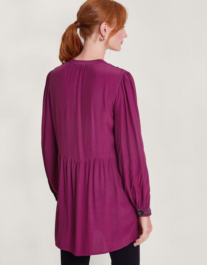 Women Pink Abstract Printed Tunic
