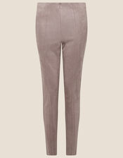 Cecily Suedette Leggings, Brown (TAUPE), large