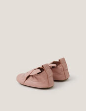 Baby Cat Leather Booties, Pink (PINK), large
