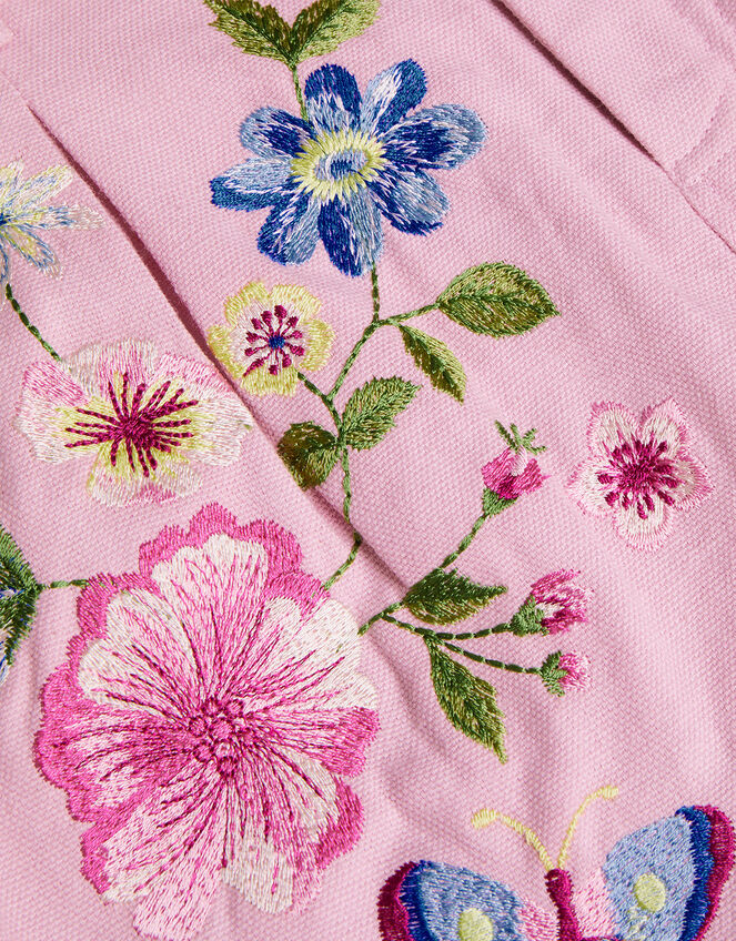 Boutique Zena Embroidered Shorts, Pink (PINK), large