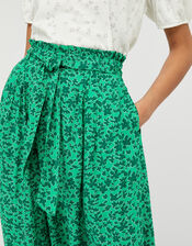 Manilla Floral Print Skirt in LENZING™ ECOVERO™, Green (GREEN), large