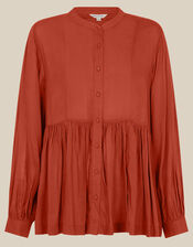 Sandy Relaxed Blouse, Orange (RUST), large