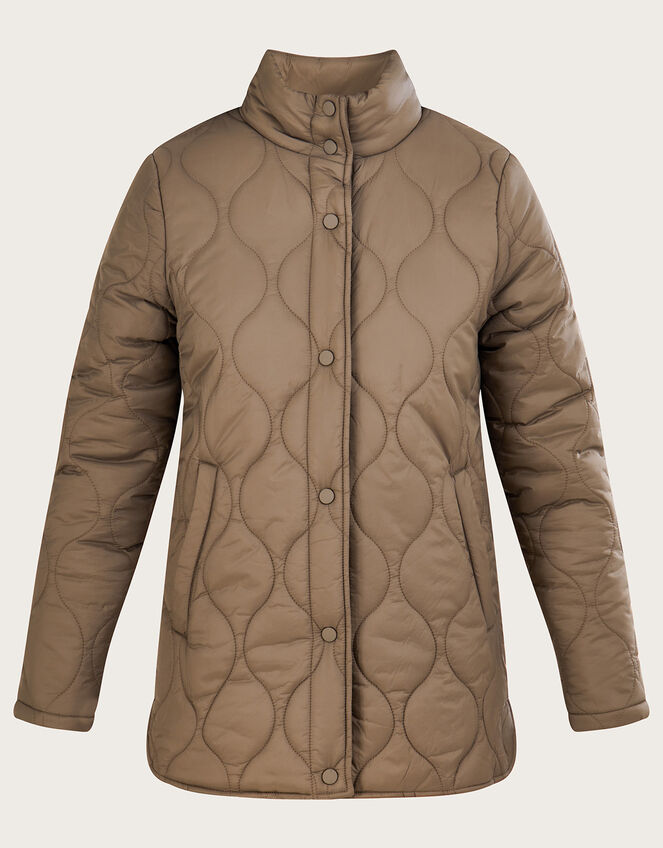 Orla Onion Padded Coat, Brown (BROWN), large