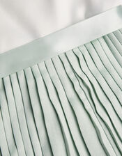 Satin Pleated Jumpsuit, Green (GREEN), large