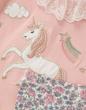 Baby Unicorn T-Shirt & Floral Leggings Set, Pink (PINK), large