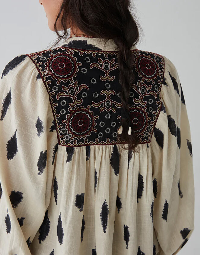 Maison Hotel Embroidered Blouse, Ivory (IVORY), large