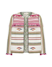 East Fable Ikat Jacket, Cream (CREAM), large