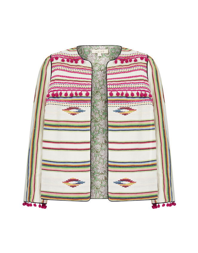 East Fable Ikat Jacket, Cream (CREAM), large