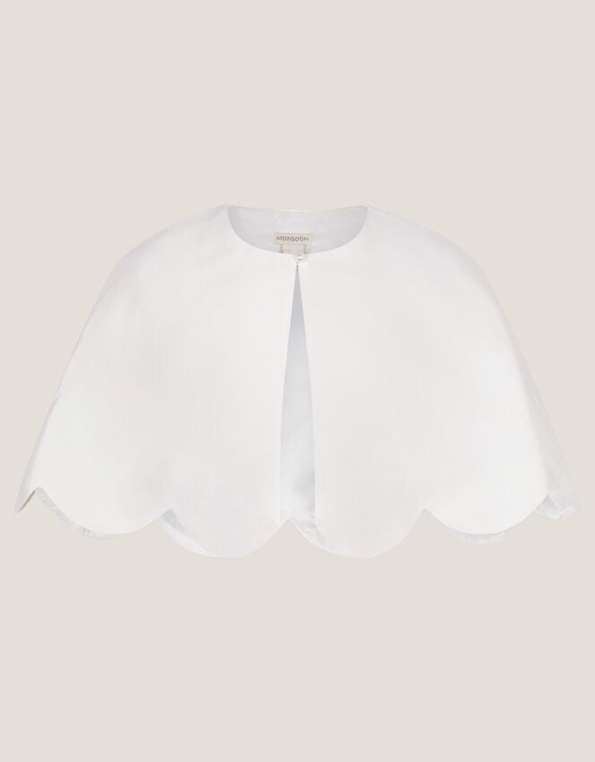 Duchess Scallop Cape, Ivory (IVORY), large
