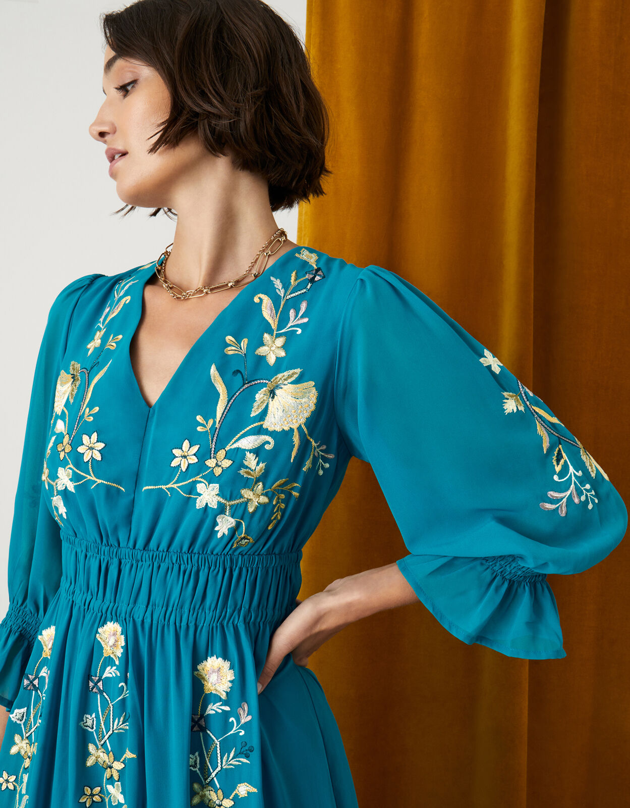 full gown with jacket