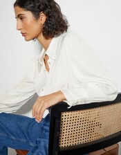 Fifi Frill Collar shirt, White (WHITE), large