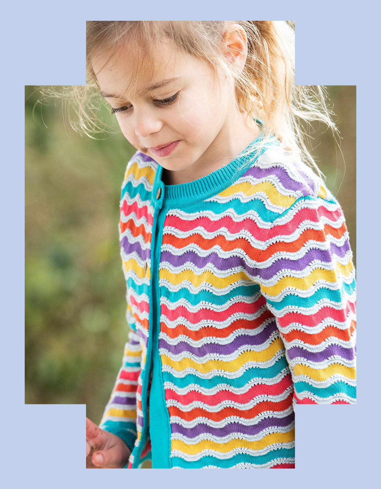 Frugi sales rainbow cardigan