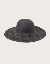 Straw Packable Hat, , large