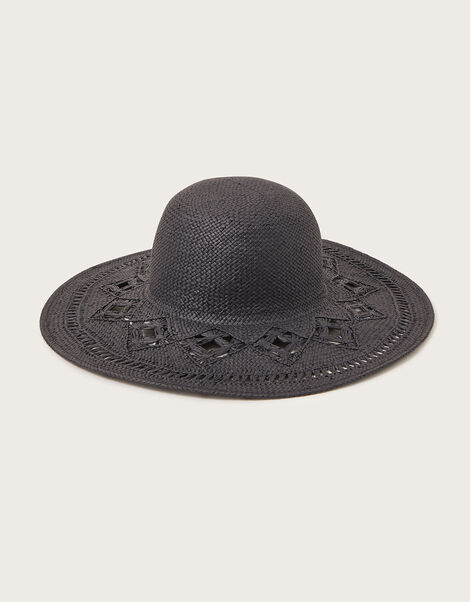 Straw Packable Hat, , large