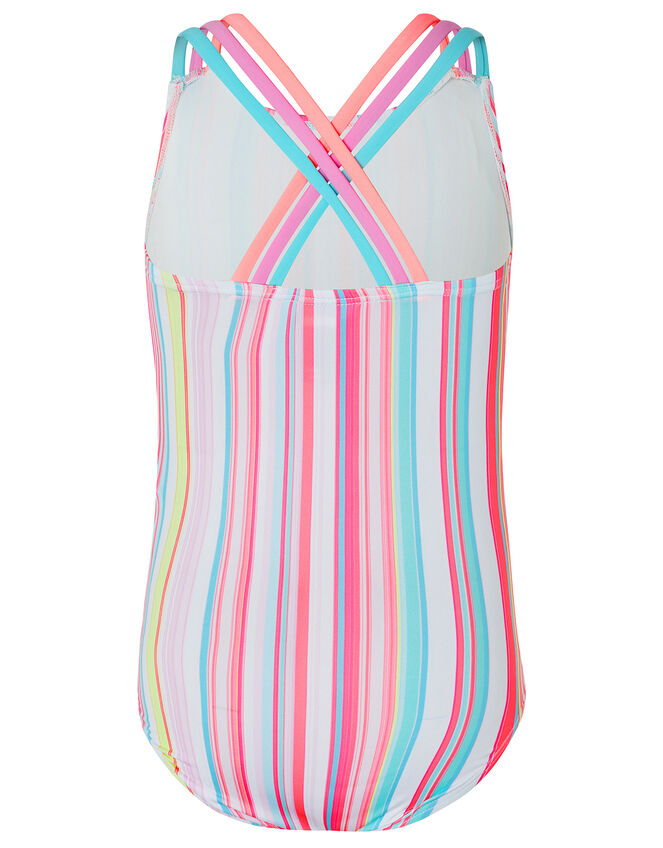 Sameria Stripe Swimsuit with Recycled Polyester, Multi (MULTI), large