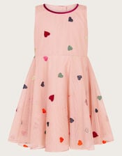 Baby Sweetheart Applique Dress, Pink (PINK), large