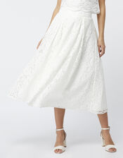 Delilah Lace Skirt, Ivory (IVORY), large