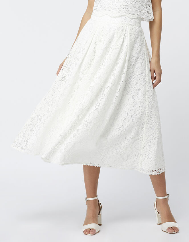 Delilah Lace Skirt, Ivory (IVORY), large
