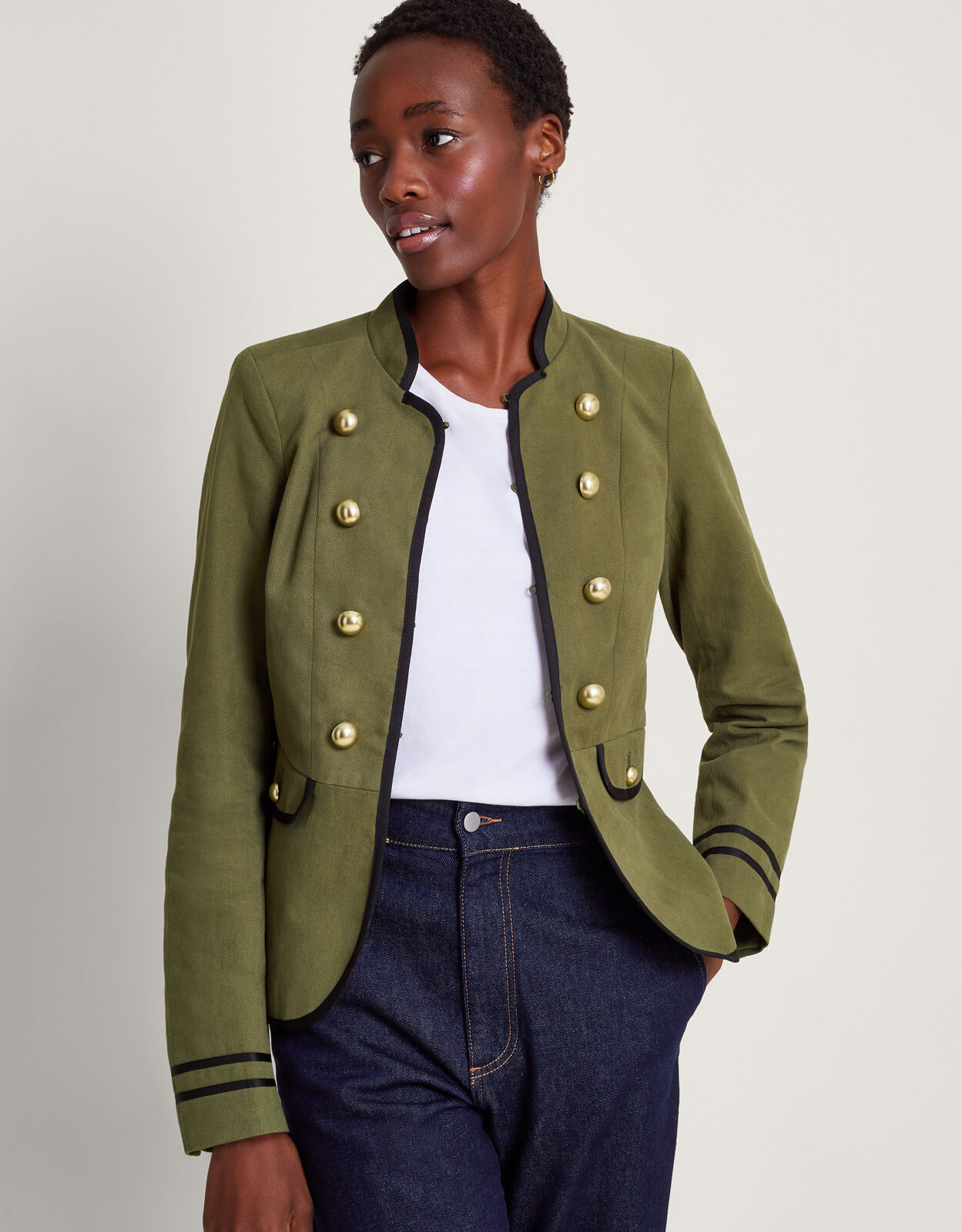 Megan Military Jacket Green