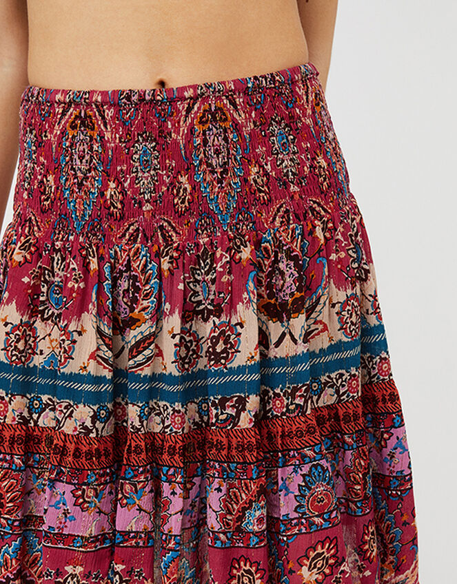 Tamalia Printed Flippy Skirt in LENZING™ ECOVERO™, Pink (PINK), large