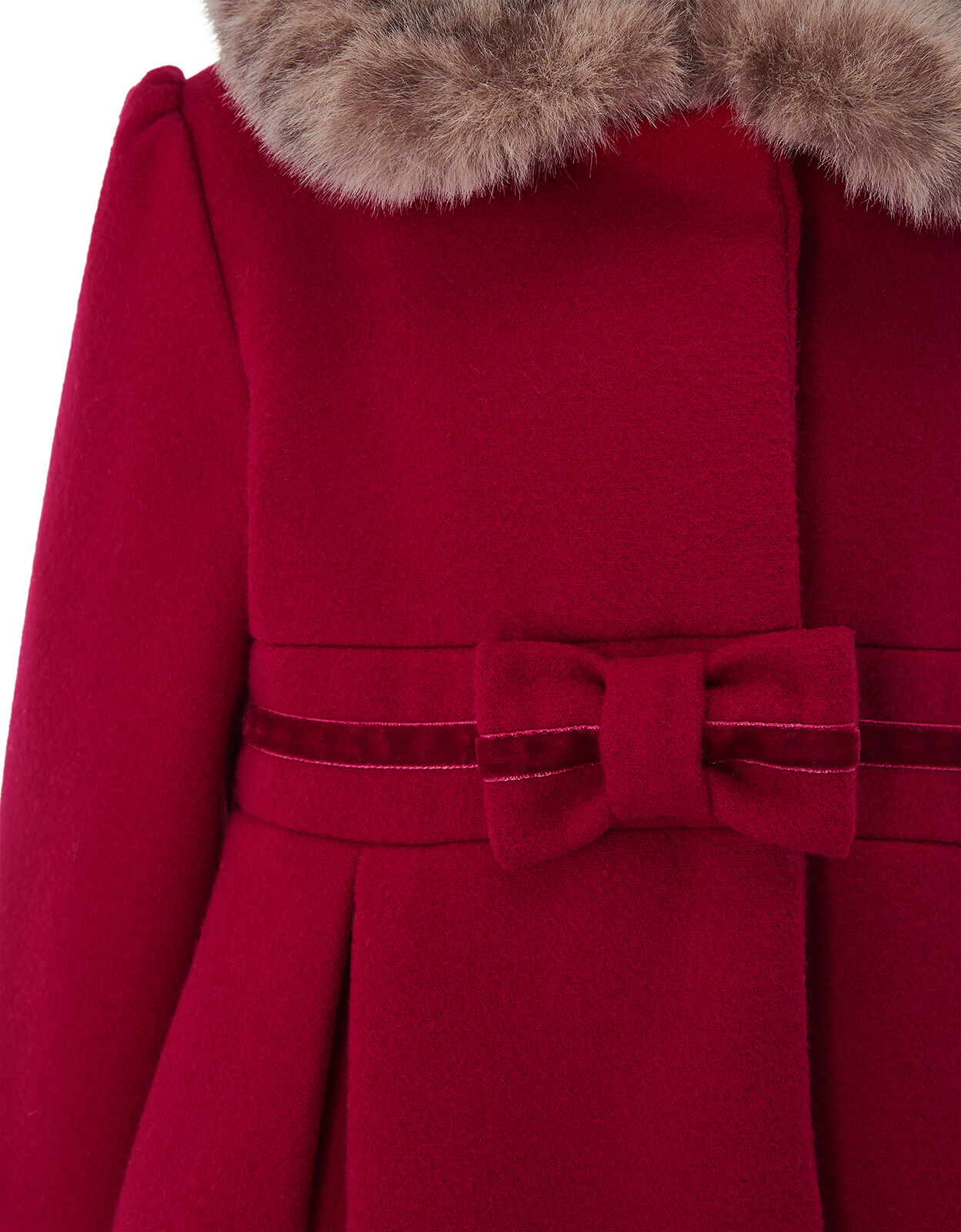 Monsoon girls red coat deals