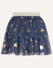 Sparkle Star Skirt, Grey (CHARCOAL), large