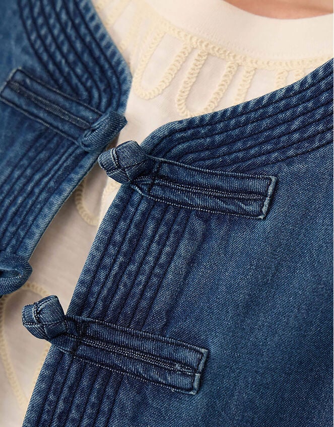 East Juna Denim Gilet, Blue (BLUE), large