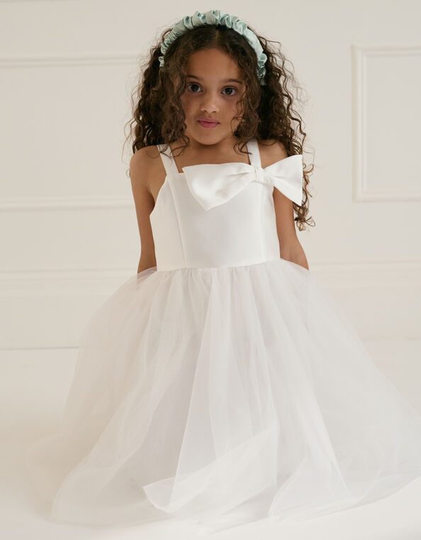 Betty Bow Dress, Ivory (IVORY), large
