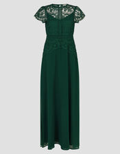 Monica Lace Maxi Dress, Green (GREEN), large