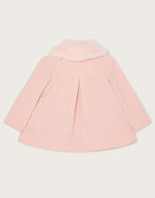 Baby Laser Flower Pocket Coat, Pink (PALE PINK), large