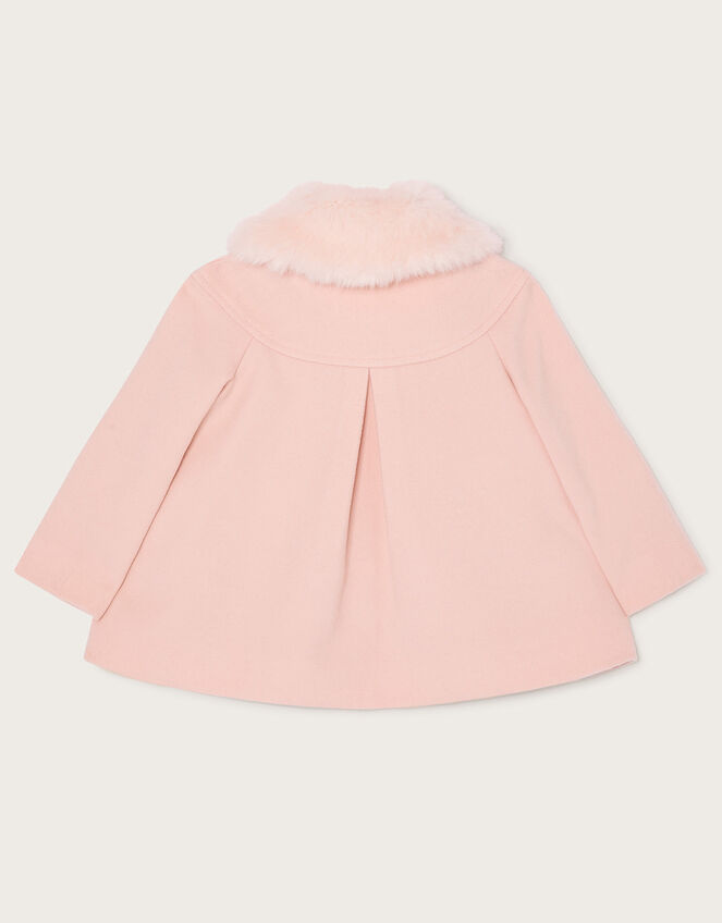 Baby Laser Flower Pocket Coat, Pink (PALE PINK), large