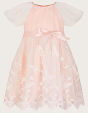 Baby May Butterfly Lace Dress, Pink (PINK), large
