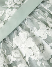 Baby Felicity Embroidered Floral Dress, Green (SAGE), large