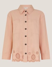 Belle Broderie Shacket, Pink (PINK), large