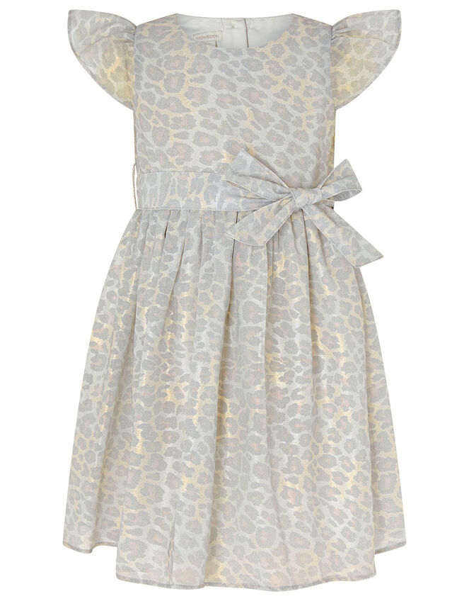 Baby Alanis Animal Print Dress, Grey (GREY), large
