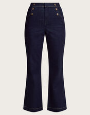 Rosa Flared Denim Jeans, Blue (INDIGO), large