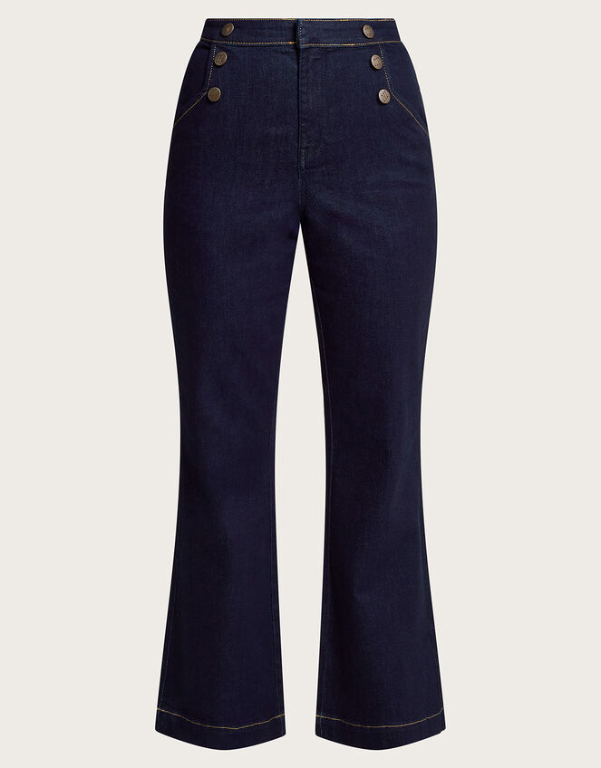 Rosa Flared Denim Jeans, Blue (INDIGO), large