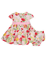 Newborn Baby Poppy Dress, Pink (PINK), large
