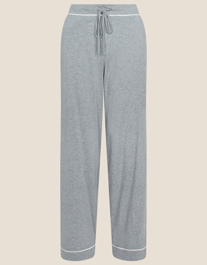Plain Jersey Pyjama Bottoms, Grey (GREY), large