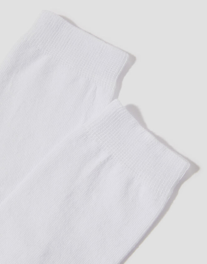 Plain Socks, White (WHITE), large