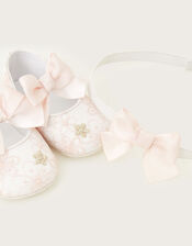 Baby Blossom Booties and Bando Set, Pink (PINK), large