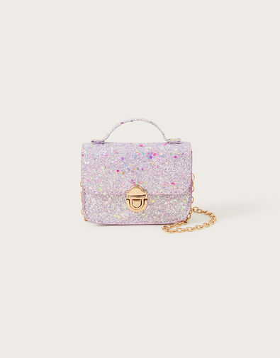 Glitter Mini Satchel Bag, , large